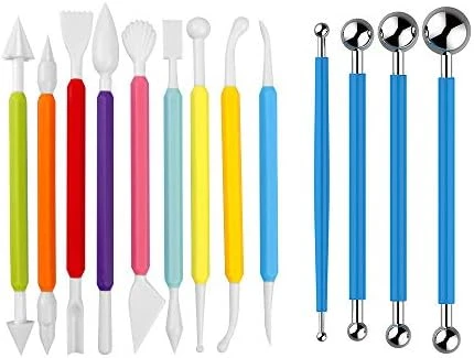 DIY Cake Tools, AmyTalk 4Pcs Metal Ball Baking Fondant Cake Tools Stainless Steel 8 Head Pen For Sugar Flower 10 DIY Cake Tools, AmyTalk 4Pcs Metal Ball Baking Fondant Cake Tools Stainless Steel 8 Head Pen For Sugar Flower - Image 8