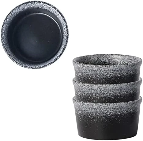 Qeeadeea Ramekins 4 Oz Oven Safe, Creme Brulee Ramekins, Souffle Cups, Souffle Dishes For Oven-black And Gray-Set Of 8 9 Qeeadeea Ramekins 4 Oz Oven Safe, Creme Brulee Ramekins, Souffle Cups, Souffle Dishes For Oven-black And Gray-Set Of 8 - Image 7