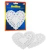 , Inc Heart Paper White Lace Doily For Decorations, Crafts, Parties, 4-Inch, 36 Count