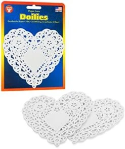 , Inc Heart Paper White Lace Doily For Decorations, Crafts, Parties, 4-Inch, 36 Count -Wilton Shop 41mN1aDT91L. AC 1