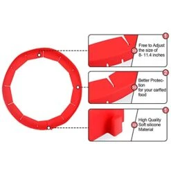 WAYTOSUC 2PCS Adjustable Pie Crust Shield Red Silicone Pie Protectors Pies Quiches Pizza Cover,Baking Accessories Kitchen Tool Fit 8-11.4 Inch Pies (Red, 2) 11 WAYTOSUC 2PCS Adjustable Pie Crust Shield Red Silicone Pie Protectors Pies Quiches Pizza Cover,Baking Accessories Kitchen Tool Fit 8-11.4 Inch Pies (Red, 2) -Wilton Shop 41mOd6OgDsL