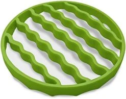 Silicone Cooker Rack For Instant Pot 5,6,8 Qt, Roasting Rack For Baking Cooking Steaming, Crock Pot Air Fryer Pressure Cooker Rack (Oval,Red,2Set) -Wilton Shop 41mTbbdHs2L. AC