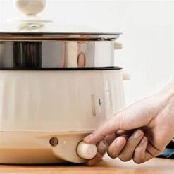 Tg Stock Pots Electric Cooker Household Electric Hot Pot One Pot For Cooking And Frying Large Capacity Electric Cooker Multi Functional Non Stick Electric Cooker For Cooking