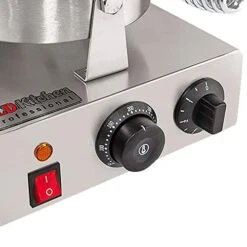 Belgian Waffle Maker | Cone Maker And Waffle Iron | Round-Shape Thin Waffles | Stainless Steel | 110V (SINGLE) -Wilton Shop 41mtCd8Bq9L