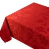 Poinsettia Legacy Damask Fabric Table Cloth, Holiday, Winter, And Christmas Tablecloth (Red, 60" X 102" Rectangular) -Wilton Shop 41mxfaLwlIL