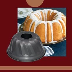 Non-stick Donut Pan 10 Inches Diameter X 4 Inches Bottom Non-Stick Cake Pans Fluted Cake Pans For Baking Jelly Pan Pancake Pan Pancake Baking Pan Box Loaf Pan Loaf Pans Mold -Wilton Shop 41mxuWJjuxL