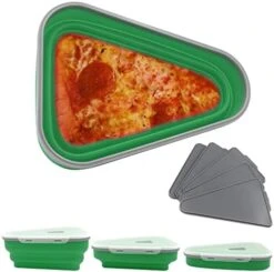 GENERIC Pizza Storage Container,Expandable Red Pizza Slice Container With 5 Microwavable Serving Trays,Reusable Pizza Keeper Of Leftover Pizza 14 GENERIC Pizza Storage Container,Expandable Red Pizza Slice Container With 5 Microwavable Serving Trays,Reusable Pizza Keeper Of Leftover Pizza -Wilton Shop 41n1lWd3RXL. AC