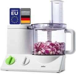 Braun FP3020 12 Cup Food Processor Ultra Quiet Powerful Motor, Includes 7 Attachment Blades + Chopper And Citrus Juicer , Made In Europe With German Engineering -Wilton Shop 41n74H5ATwL. AC