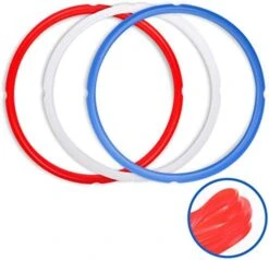 Sealing Rings For Instant Pot Accessories Of 6 Qt Models - Red, Blue And Clear, Sweet And Savory Edition - 3 Pack BPA-Free Food-grade Replacement Silicone Seal Gaskets For Instpot 6 Quart -Wilton Shop 41nTXaKXg0L. AC
