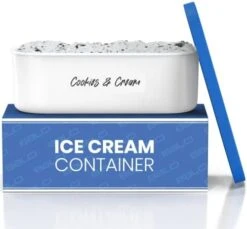 - Ice Cream Container - 2 Quart - Perfect Reusable Freezer Storage For Homemade Ice Cream Tubs For Sorbet, Frozen Yogurt And Gelato! - Flexible Silicone Lids, Long Scoop, Stackable - White With Sprinkles 20 - Ice Cream Container - 2 Quart - Perfect Reusable Freezer Storage For Homemade Ice Cream Tubs For Sorbet, Frozen Yogurt And Gelato! - Flexible Silicone Lids, Long Scoop, Stackable - White With Sprinkles -Wilton Shop 41nZmubHtL. AC