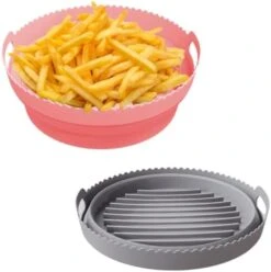 Air Fryer Silicone Liners 8 Inch, 2 Pack Air Fryer Accessories For Ninja Air Fryer Liners Reusable With Handle, Basket For 5 QT To 7 QT, Red & Blue 18 Air Fryer Silicone Liners 8 Inch, 2 Pack Air Fryer Accessories For Ninja Air Fryer Liners Reusable With Handle, Basket For 5 QT To 7 QT, Red & Blue -Wilton Shop 41ngC24iKcL. AC