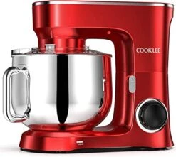 Stand Mixer, 9.5 Qt. 660W 10-Speed Electric Kitchen Mixer With Dishwasher-Safe Dough Hooks, Flat Beaters, Wire Whip & Pouring Shield Attachments For Most Home Cooks, SM-1551, Silver -Wilton Shop 41ngqhYARQL. AC