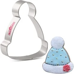 Christmas Winter Hat Cookie Cutter - 3 X 3.8 Inches - Stainless Steel