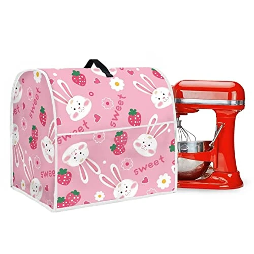 Strawberry Rabbit Kitchen Mixer With Organizer Bag Dust Cover Kitchen Stand Mixer Cover Kitchen Dust-proof Covers For Stand Mixer With Top Handle 6 Strawberry Rabbit Kitchen Mixer With Organizer Bag Dust Cover Kitchen Stand Mixer Cover Kitchen Dust-proof Covers For Stand Mixer With Top Handle - Image 4