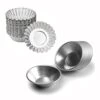 Gg Tart Molds Reusable, Non-Stick Mini Tart Pan Pie Tins Cupcake Cake Baking Cups,Aluminium/30 Pieces -Wilton Shop 41oFOa97mXS