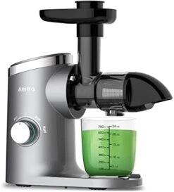 Slow Juicer,Aeitto Celery Juicer Machines,Masticating Juicer,Cold Press Juicer, Juice Extractor With 2-Speed Modes,Reverse Function & Quiet Motor For Vegetables And Fruits,Easy To Clean With Brush -Wilton Shop 41oFZThm5GL. AC