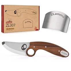 Toddler Knife Set For Real Cooking With Safe Rounded Tip And Fingers Guard, Knives For Kids And Beginner With Japanese Stainless Steel And Precious Rosewood Handle