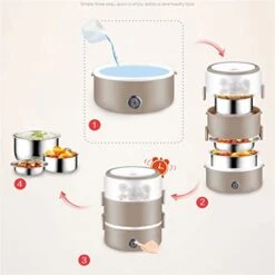 2L Three Layer Vegetable Steamer Electric Steamer For Healthy Fish, Eggs, Vegetables, Rice And Baby Food In Classic Dishes -Wilton Shop 41oQBV4JDVL