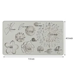 Flower And Leaf Fondant Mold For Cake Decoration,Chrysanthemum,Roses Silicone Candy Mold,Cupcake Topper,Polymer Clay,Crafting,Chocolate,Resin Sugarcraft Mold 12 Flower And Leaf Fondant Mold For Cake Decoration,Chrysanthemum,Roses Silicone Candy Mold,Cupcake Topper,Polymer Clay,Crafting,Chocolate,Resin Sugarcraft Mold -Wilton Shop 41oUYVPu8tL