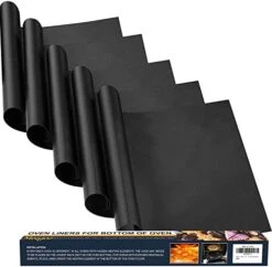 Oven Liners For Bottom Of Oven - 3 Pack Large Thick Heavy Duty Oven Liner - 17"x25" BPA And PFOA Free, Oven Floor Protector Liner For The Bottom Of Electric Oven Gas Oven Or Gas Grills -Wilton Shop 41oXcHBqN L. AC