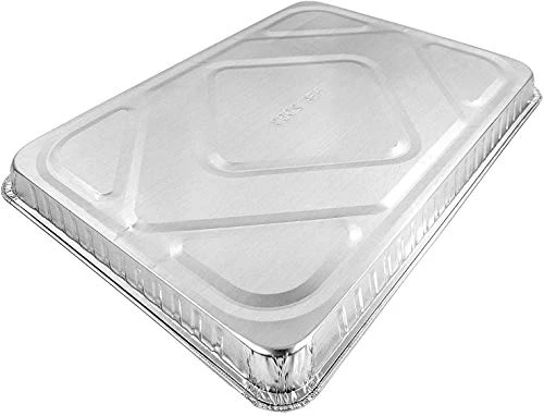 1/2 Size Sheet Cake Aluminum Foil Pan W/Clear Low Dome Lid (Pack Of 10 Sets) 17.1 L X 12.3 W X 1.25 D 7 1/2 Size Sheet Cake Aluminum Foil Pan W/Clear Low Dome Lid (Pack Of 10 Sets) 17.1 L X 12.3 W X 1.25 D - Image 5