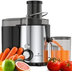 Juicer, Easehold Juicer Machines, Vegetable And Fruit Centrifugal Juicer, 600W Juice Extractor, 2-Speed Setting, Anti-Drip With Juice Jug And Pulp Container -Wilton Shop 41oo9YhfU9L. AC