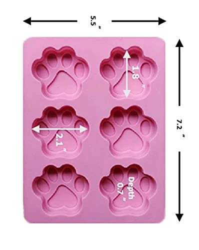 ZPzMold Dog Paw Silicone Mold Animal Paw Print Oven And Freezer Safe 4 ZPzMold Dog Paw Silicone Mold Animal Paw Print Oven And Freezer Safe - Image 2