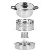 Camping Hot Pot Stove, 16cm Stainless Steel Outdoor Hot Pot Stove Camping Cookware Accessories -Wilton Shop 41pCqWztFbL