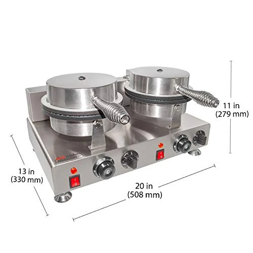 Cone Waffle Maker | Nonstick Coating (2-Head) 4 Cone Waffle Maker | Nonstick Coating (2-Head) - Image 2