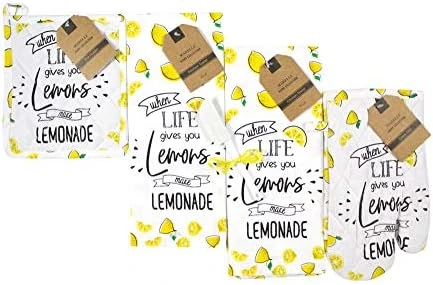 GENERIC Fruit Kitchen Towels And Pot Holder: Watercolor Oranges And Leaf Print On Flat Weave Cotton With Easy Hang Fabric Loops (Orange You Smart) 9 GENERIC Fruit Kitchen Towels And Pot Holder: Watercolor Oranges And Leaf Print On Flat Weave Cotton With Easy Hang Fabric Loops (Orange You Smart) - Image 7