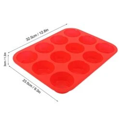 RAKUTE Muffin Pan, 12 Cups Cupcake Pan Silicone Muffin Tin Easy Release For Baking DIY Making Cakes Cornbread Quiche Muffin Egg Cups Pan 11 RAKUTE Muffin Pan, 12 Cups Cupcake Pan Silicone Muffin Tin Easy Release For Baking DIY Making Cakes Cornbread Quiche Muffin Egg Cups Pan -Wilton Shop 41pQgk6vIEL