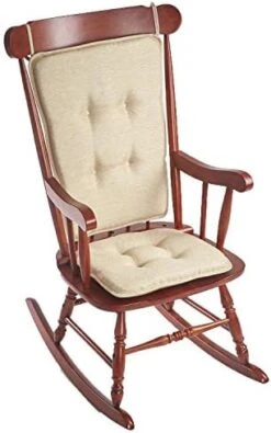 Embrace Rocking Chair Cushions For Living Room, Nursery, Or Home Office, Tufted And Non-Slip Pads, 2 Piece Set, Seat 16"x15" And SeatBack 24"x17", Blue -Wilton Shop 41phPpCpmeL. AC