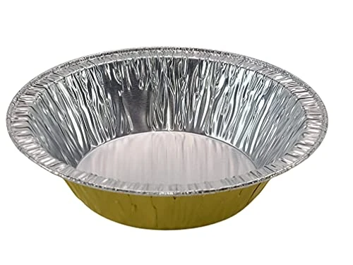 Disposable Colored Aluminum 5" Tart Pan/individual Pot Pie Pan W/Clear Dome Lid #501P (100, Gold) 5 Disposable Colored Aluminum 5" Tart Pan/individual Pot Pie Pan W/Clear Dome Lid #501P (100, Gold) - Image 3
