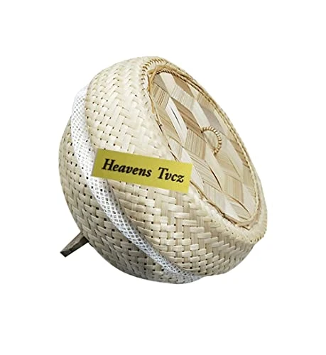 Bamboo Rice Steamer Basket With Lid Sticky Rice Cooker Thai Home Electric Cooker Food Safe Free Cloth 1 Piece 6 Bamboo Rice Steamer Basket With Lid Sticky Rice Cooker Thai Home Electric Cooker Food Safe Free Cloth 1 Piece - Image 4