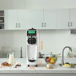Commercial Ice Cream Maker Machine For Home,3.2 To 4.2 Gal/H Soft Serve Machine,Single Flavor Ice Cream Maker,1050W Countertop Soft Serve Ice Cream Machine With 1.6 Gal Tank,LED Panel, -Wilton Shop 41pmtYzST0L