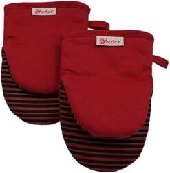 Mini Oven Mitts, Cook Mittens Yutat Silicone Oven Mitts With Quilted Liner Professionally Protect Your Hand During Baking Doing BBQ Or Carry Hot Pot Aqua Blue, 1 Pair -Wilton Shop 41pnid6iMBL. AC