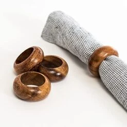Set Of 12 Wooden Handmade Decorative Napkin Rings For Dinner Party Table Decor 1.5 Inch -Wilton Shop 41po37xMHdS. AC 1