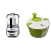 Cuisinart DLC-2ABC Mini-Prep Plus 24-Ounce Food-Processors, 3 Cup, Brushed Chrome And Nickel & CTG-00-SAS 5-Quart Salad Spinner, White -Wilton Shop 41qFBm0iD6L