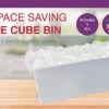 Arrow Home Products Plastic Ice Cube Bin - Made In The USA, BPA Free Ice Cube Holder - Store & Organize Items In Freezer Or Refrigerator - Stackable, Dishwasher Safe & Space Saving Design - White -Wilton Shop 41qV60aQgvL
