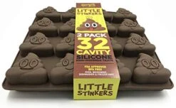 Poo Emoji Silicone Molds 32 Cavity 2 Pack Set By PennyCo Kitchen -Wilton Shop 41qiPfLHtBL