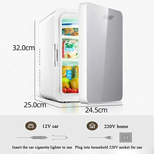 TONPOP Mini Refrigerator Cooler Warmer 12 Liter Compact Fridge Tempered Glass Single Door Small Chiller For Home Office Car 4 TONPOP Mini Refrigerator Cooler Warmer 12 Liter Compact Fridge Tempered Glass Single Door Small Chiller For Home Office Car - Image 2