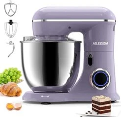 3-IN-1 Electric Stand Mixer, 660W 10-Speed With Pulse Button, Attachments Include 6.5QT Bowl, Dough Hook, Beater, Whisk For Most Home Cooks, Morandi Green -Wilton Shop 41r0XMyVDyL. AC