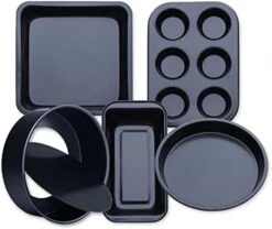 5pcs Non-Stick Carbon Steel Baking Pan Set Different Shapes Cake Bread Baking Pan, Small Mold Bakeware, Baking Molds Kitchen Cupcake Tools For Baking Industry Home. (Gold) -Wilton Shop 41r4HvZkX8L. AC