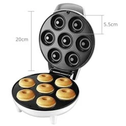 Mini Donut Maker Machine, Electric Non-Stick Donut Maker Machine For Makes 7 Doughnuts, Kid-Friendly Breakfast, Snacks, Donut Print Desserts & More For Home And Travel Use -Wilton Shop 41r5LVqQoZL