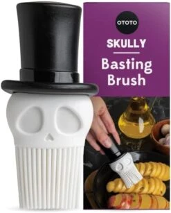 Skully Basting Brush By OTOTO - Silicone Pastry Brush, Kitchen Brush, Spooky Gifts, Skull Kitchen Accessories, Food Basting Brush For Cooking - Kitchen Gift, Kitchen Gadgets, Funny Gifts, Unique Gifts 14 Skully Basting Brush By OTOTO - Silicone Pastry Brush, Kitchen Brush, Spooky Gifts, Skull Kitchen Accessories, Food Basting Brush For Cooking - Kitchen Gift, Kitchen Gadgets, Funny Gifts, Unique Gifts -Wilton Shop 41r63I02UiL. AC