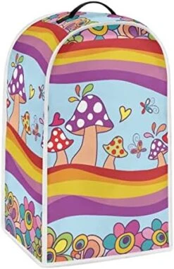 Annejudy Colorful Hippie Mushroom Blender Cover Dust Cover,Stand Mixer Or Coffee Maker Appliance Cover Dust Proof Mixer Accessories Food Processor Juice Cover Washable -Wilton Shop 41r8M1uK33L. AC
