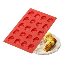 KNOKR Bakeware Sets, 20-Hole Silicone Cake Mold, High Temperature Resistant Non-Stick Coating Baking Mold, Shell Type Silicone Bread Mold 7 KNOKR Bakeware Sets, 20-Hole Silicone Cake Mold, High Temperature Resistant Non-Stick Coating Baking Mold, Shell Type Silicone Bread Mold -Wilton Shop 41rAtHw4SnL