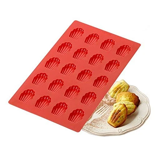 KNOKR Bakeware Sets, 20-Hole Silicone Cake Mold, High Temperature Resistant Non-Stick Coating Baking Mold, Shell Type Silicone Bread Mold 4 KNOKR Bakeware Sets, 20-Hole Silicone Cake Mold, High Temperature Resistant Non-Stick Coating Baking Mold, Shell Type Silicone Bread Mold - Image 2