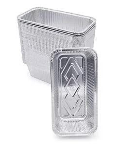 (60 Pack) Premium 2-LB Bread Loaf Baking Pans - 8.5" X 4.5" X 2.5" L Heavy Duty L Disposable Aluminum Foil Tins For Cakes Meatloaf Lasagna