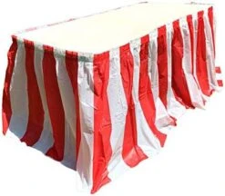 Red And White Striped Table Skirt, Carnival Style Picnic Table Skirts For Parties! (RED & WHITE, 1) 8 Red And White Striped Table Skirt, Carnival Style Picnic Table Skirts For Parties! (RED & WHITE, 1) -Wilton Shop 41rQyNXEQL. AC